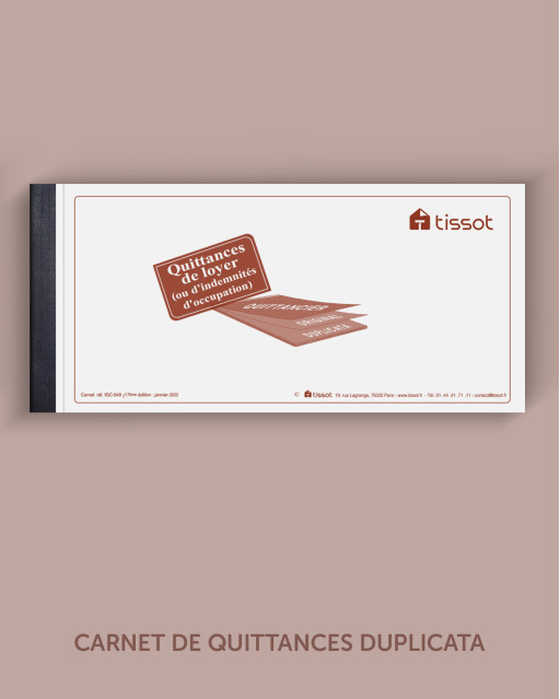 Carnet de quittances - duplicata