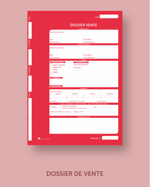 Dossier centralisateur "VENTE"
