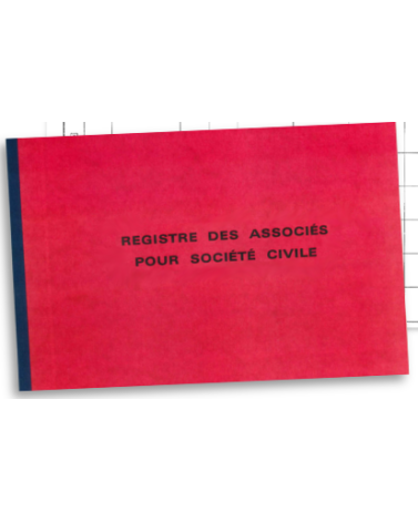 REGISTRE DES ASSOCIÉS POUR SOCIÉTÉS CIVILES