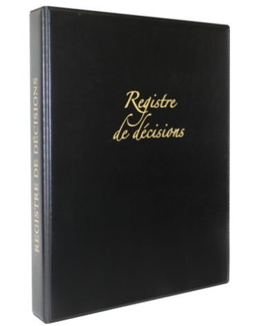 REGISTRE DES DÉSIONS PERSONNALISABLE EN FONCTION DU BESOIN : PRESIDENT, CONSEIL