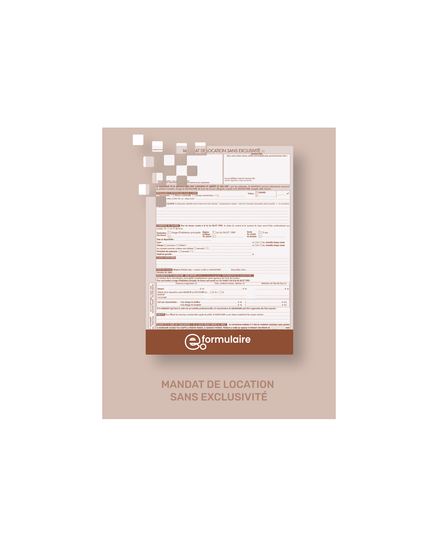 Mandat simple de location - En ligne