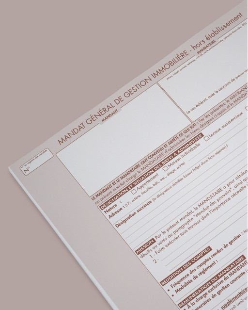 Mandat général de gestion hors établissement - lot de 25