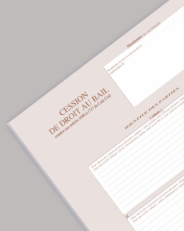 Cession de droit au bail - Lot de 25