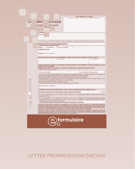 Lettre - proposition d'achat - En ligne