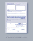Notification d'un l'avant-contrat - Lot de 25