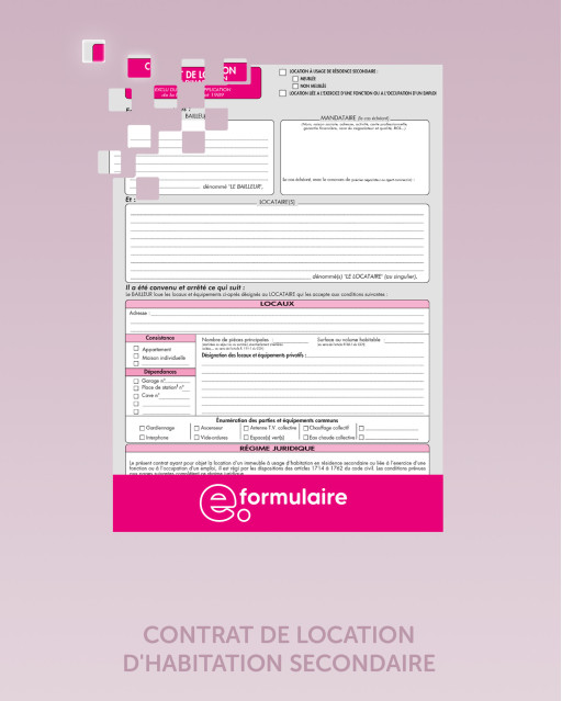Contrat de location résidence secondaire - En ligne