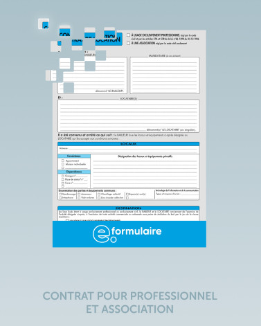 Contrat à usage professionnel / à une association - En Ligne