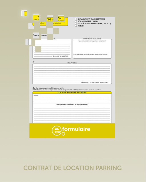 Contrat de location parking - En ligne