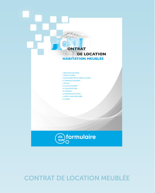 Contrat de location meublée - En ligne