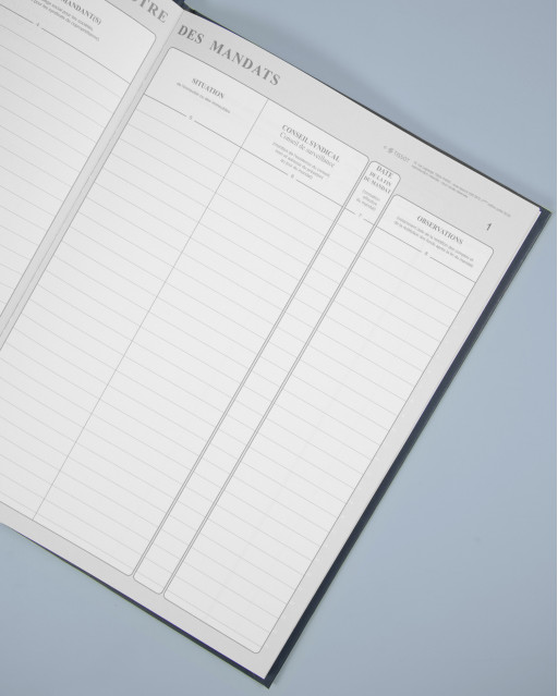 REGISTRE DES MANDATS - Gestion