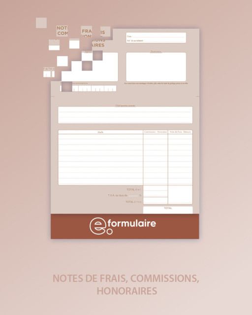 NOTE DE FRAIS COMMISSIONS HONORAIRES - En ligne