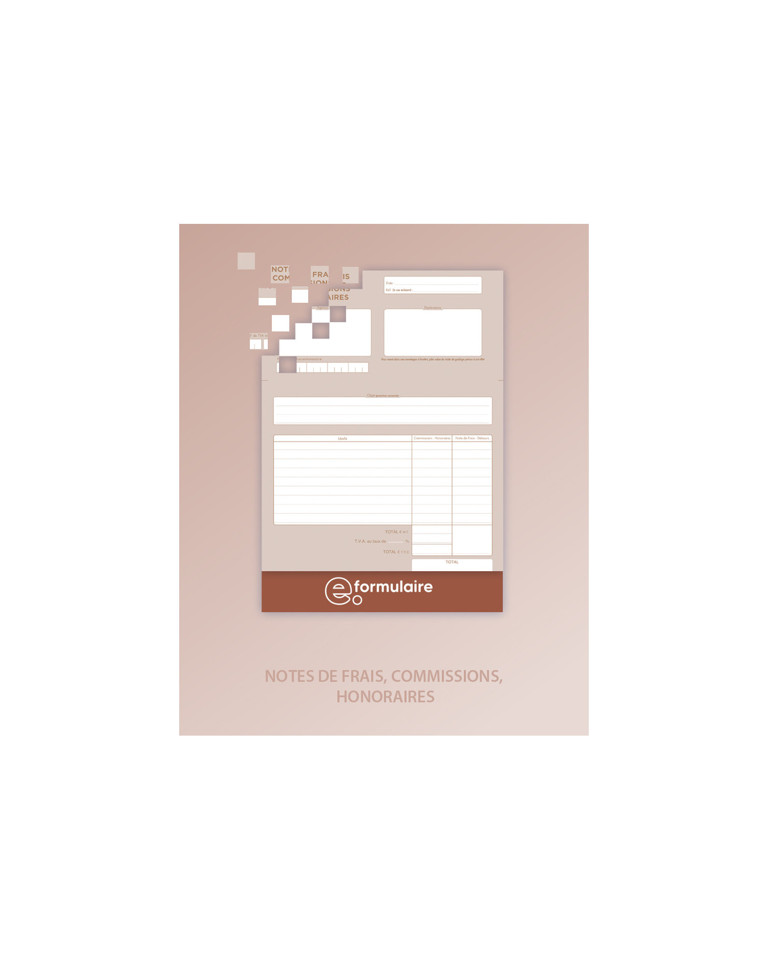 NOTE DE FRAIS COMMISSIONS HONORAIRES - En ligne