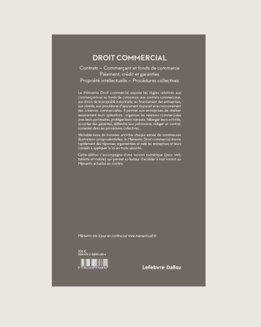 Mémento Droit commercial