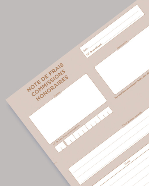 Notes de frais, commission et honoraires