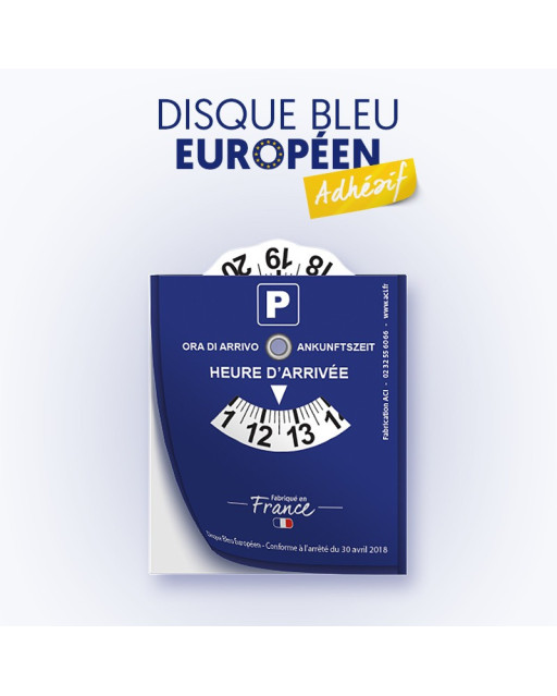 Disque Bleu Européen Adhésif