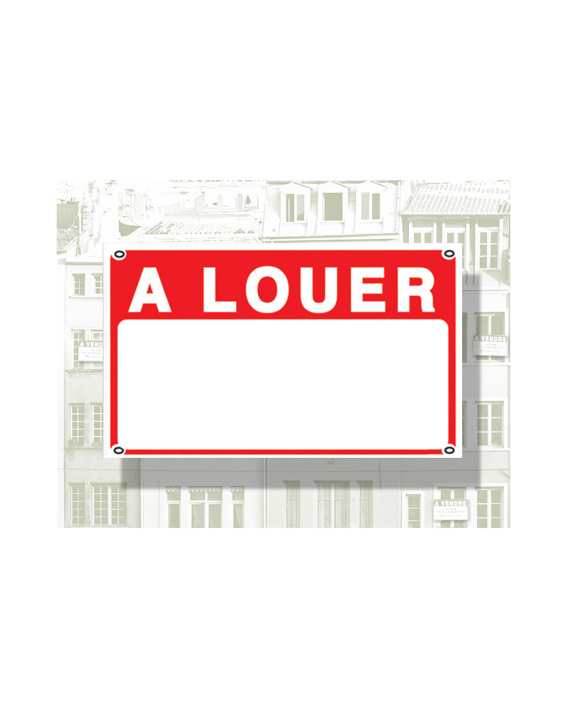 Panneau mention "A louer"