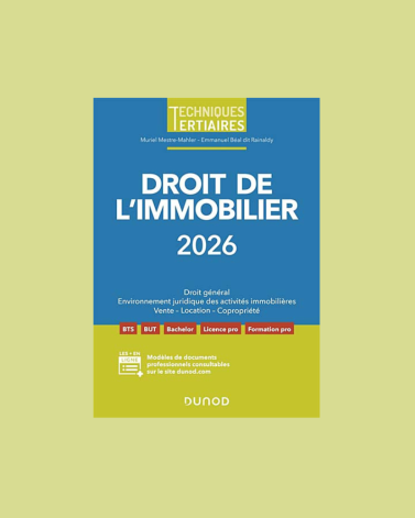 Droit de l'immobilier 2026