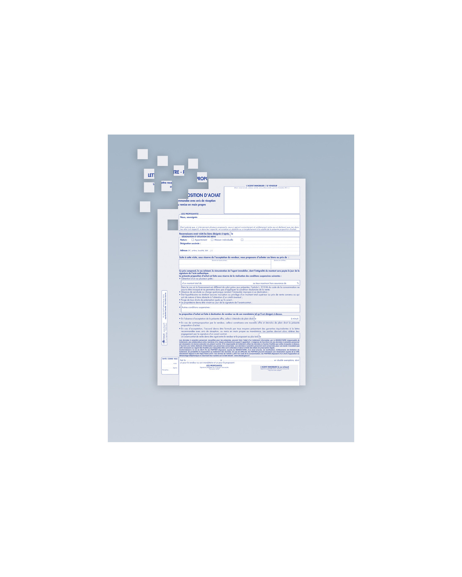 Lettre - proposition d'achat - Français/Anglais - En ligne