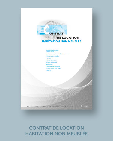Contrat de location non meublée - lot de 25
