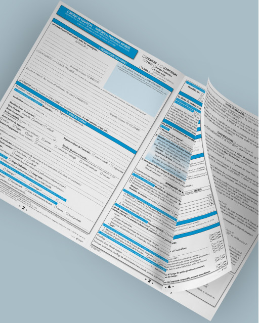 Contrat de location meublée - lot de 25