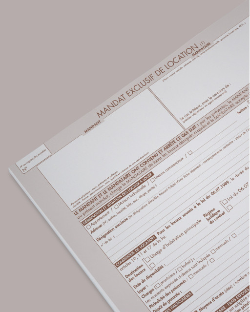 Mandat exclusif de location - lot de 25