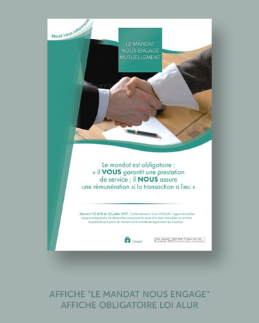 Affiche "LE MANDAT NOUS ENGAGE"