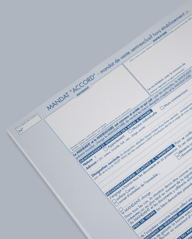 Mandat de semi-exclusif "ACCORD" hors établissmenet - lot de 25