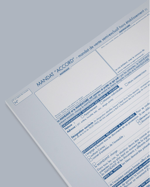 Mandat de semi-exclusif "ACCORD" hors établissmenet - lot de 25