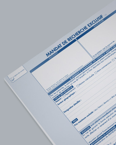 Mandat de recherche exclusif - lot de 25
