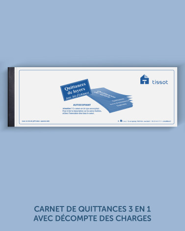 Carnet de quittances 3 en 1