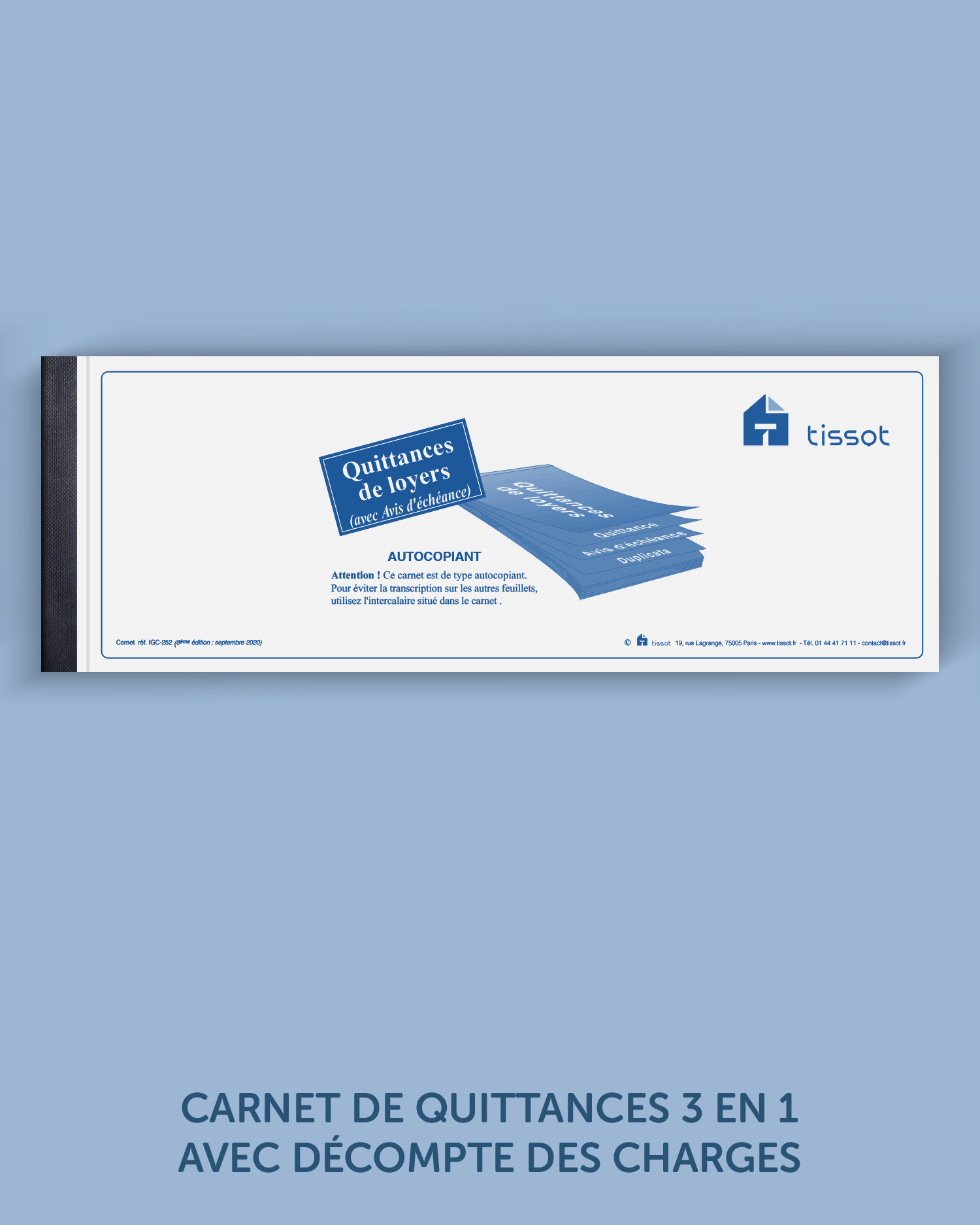 Carnet de quittances 3 en 1