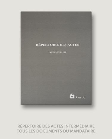 RÉPERTOIRE DES ACTES "INTERMÉDIAIRE"