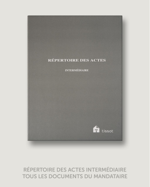 RÉPERTOIRE DES ACTES "INTERMÉDIAIRE"