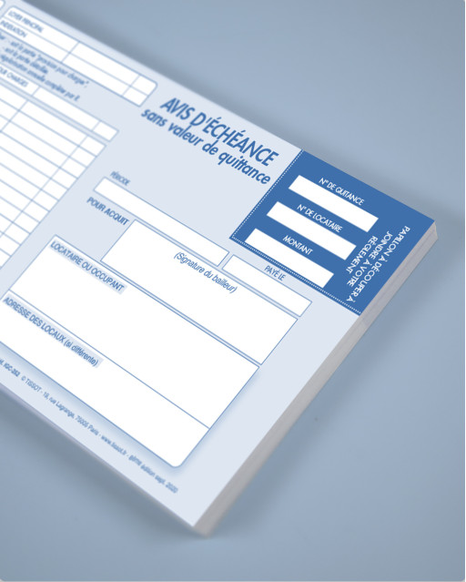 Carnet de quittances 3 en 1
