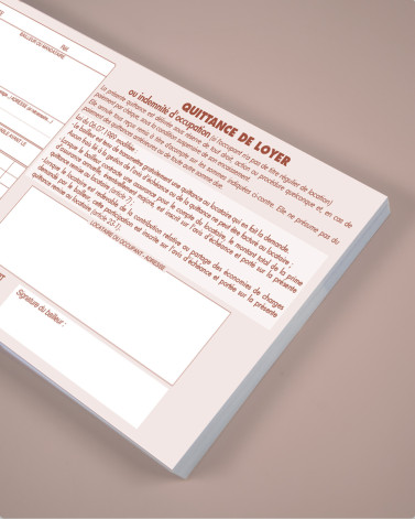 Carnet de quittances à souche