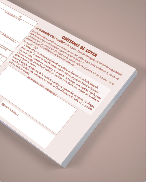 Carnet de quittances - duplicata